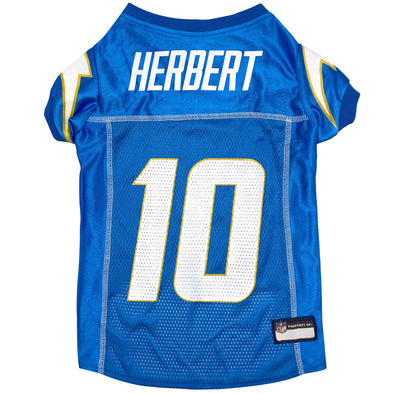 Pets First NFL Los Angeles Chargers Justin Herbert Team Player Dog Jersey