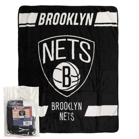 Northwest NBA Brooklyn Nets Legion Raschel Throw, 50" x 60"