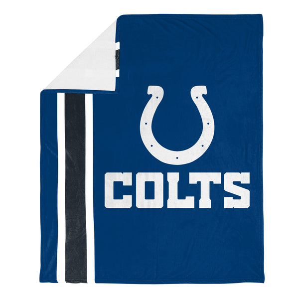 FOCO NFL Indianapolis Colts Plush Soft Micro Raschel Throw Blanket, 50 x 60