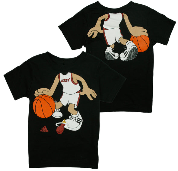 Adidas NBA Basketball Toddlers Miami Heat Dream Job Tee - Black