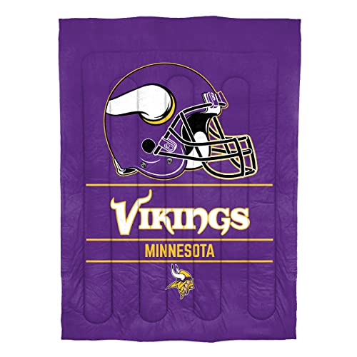 Northwest NFL Minnesota Vikings Draft Comforter & Sham Set, Full/Queen