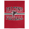 FOCO NFL Atlanta Falcons Stripe Micro Raschel Plush Throw Blanket, 45 x 60