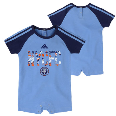 Adidas MLS Infant New York City FC Freekick Short Sleeve Romper