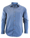 Argyle Culture Men's Long Sleeve Button Up Shirt, Blue