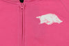 Outerstuff NCAA Women's Arkansas Razorbacks Zip Up Hoodie, Pink