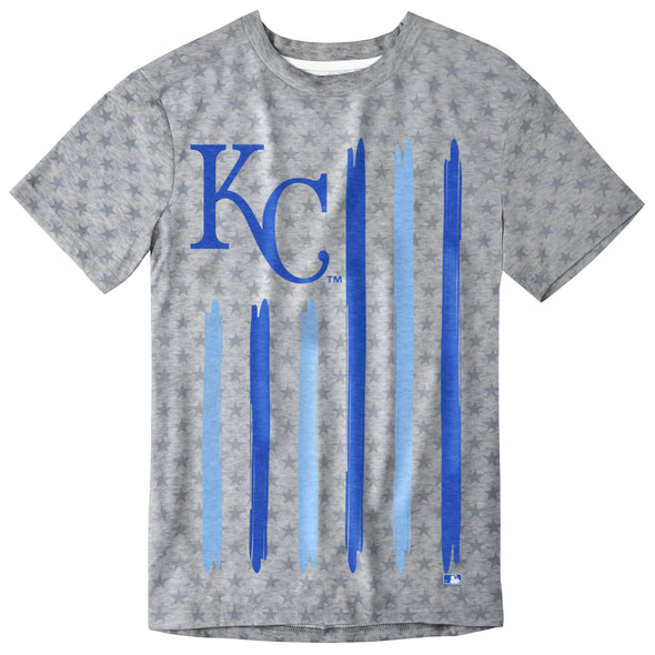 Klew MLB Men's Kansas City Royals Flag Tee Shirt