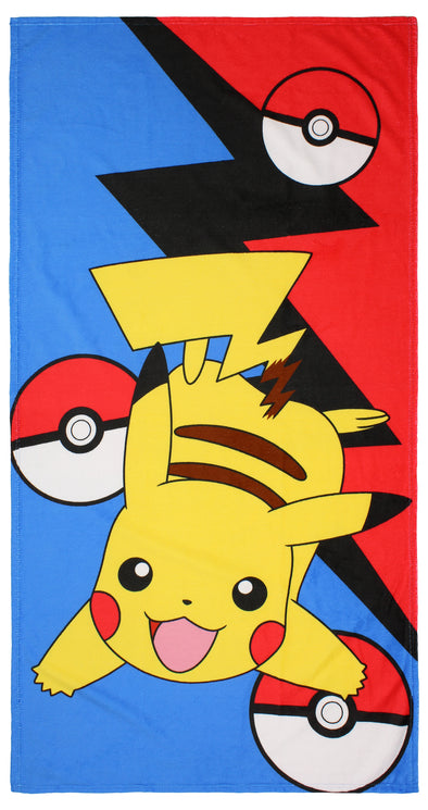 Northwest Pokemon "Bouncing Pika" Beach Towel, 30" X 60"
