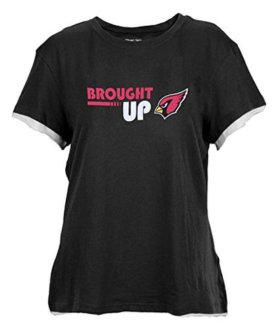 Reebok NFL Women's Arizona Cardinals Brought Up Cap Sleeve Tissue Tee