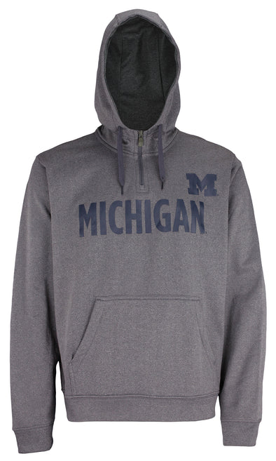 Outerstuff NCAA Men's Michigan Wolverines 1/4 Zip Mock Pullover Hoodie