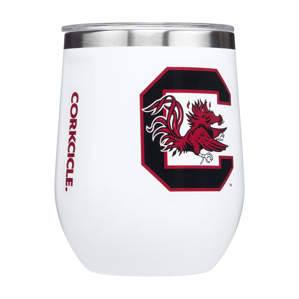 Corkcicle NCAA 12oz South Carolina Gamecocks Triple Insulated Stainless Steel Wine Glass
