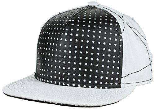 Flat Fitty Wiz Khalifa Pittsburgh Star Cut Cap Hat - White / Black