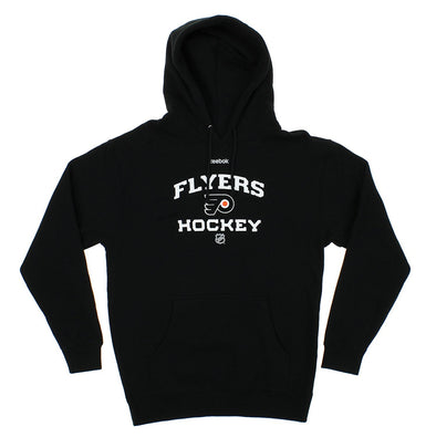 Reebok NHL Men's Philadelphia Flyers  Logo Crest Basic Pullover Fleece Hoodie