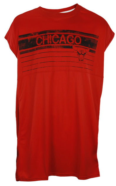 Zipway NBA Basketball Men's Big and Tall Chicago Bulls Muscle Shirt - Red