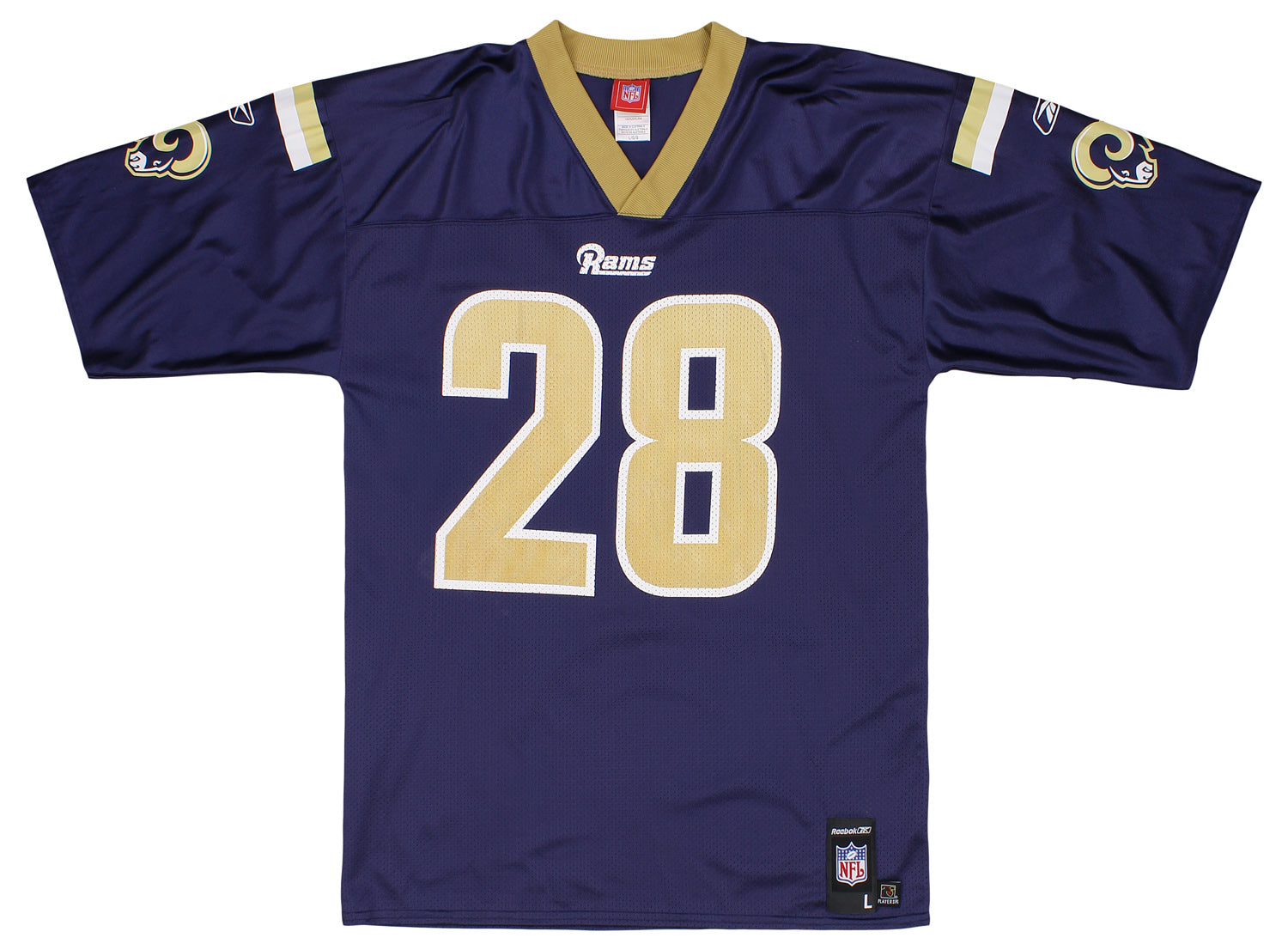 Reebok NFL Men's St. Louis Rams Marshall Faulk #28 Mid Tier Jersey, Na –  Fanletic