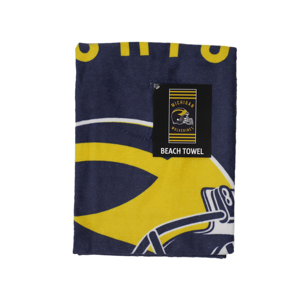 Northwest NCAA Michigan Wolverines "Stripes" Beach Towel, 30" x 60"