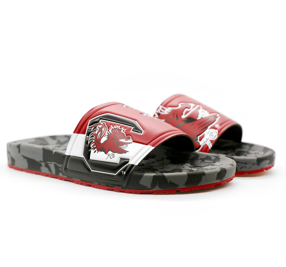 Hype Co College NCAA Unisex South Carolina Gamecocks Sandal Slides