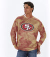 Zubaz NFL Football Men's San Francisco 49ers Static Crew Neck Sweatshirt