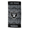 Northwest Las Vegas Raiders NFL Classic Zebra Print Beach Towel, 30x60