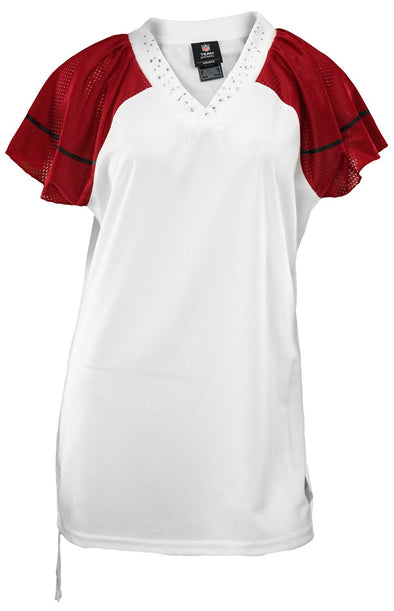 NFL Women's Arizona Cardinals Blank Field Flirt Fashion Jersey, White