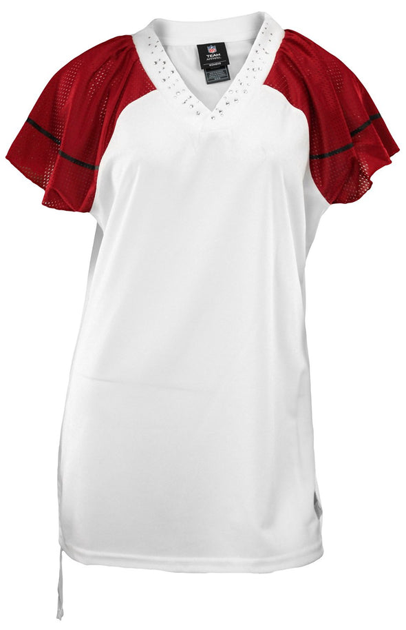 NFL Women's Arizona Cardinals Blank Field Flirt Fashion Jersey, White