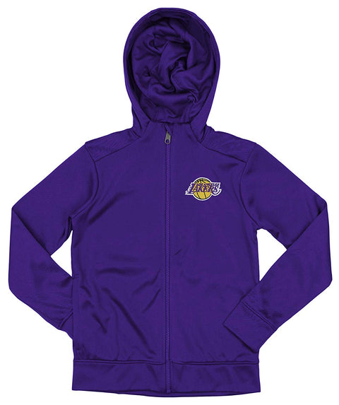 Outerstuff NBA Youth/Kids Los Angeles Lakers Performance Full Zip Hoodie