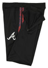 Zubaz MLB Men's Atlanta Braves Static Stripe Black Track Pants