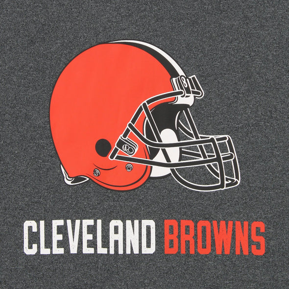 Zubaz NFL Cleveland Browns Men's Heather Grey  Fleece Hoodie