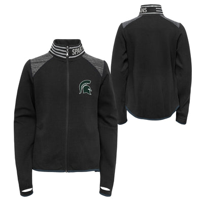 Outerstuff NCAA Youth Girls (7-16) Michigan State Spartans Aviator Full-Zip Jacket