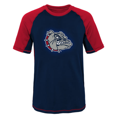 Outerstuff NCAA Youth Gonzaga Bulldogs Color Block Rash Guard Shirt