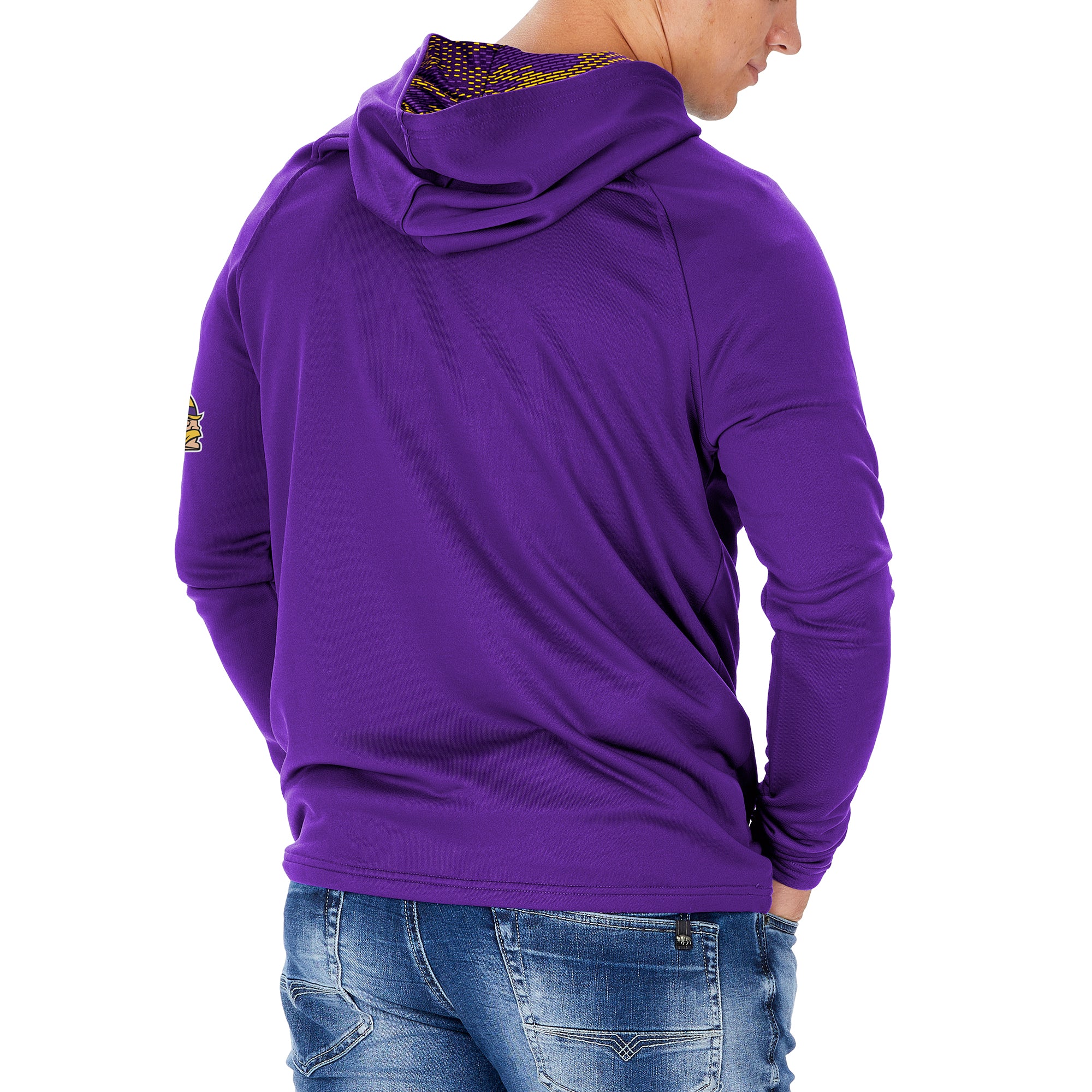 Minnesota Vikings Hoodie Medium Purple NFL Logo Graphic Pockets