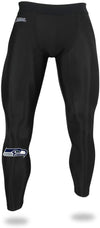 Zubaz NFL Men's Seattle Seahawks Active Compression Black Leggings