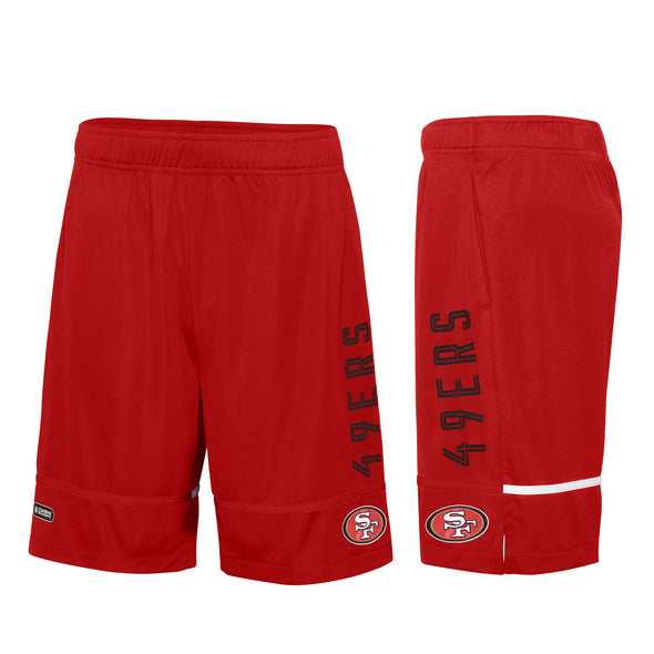 Outerstuff NFL Men's San Francisco 49ers Rusher Performance Shorts