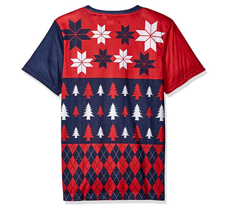 FOCO MLB Men's Boston Red Sox Busy Block Ugly Crew Neck Tee
