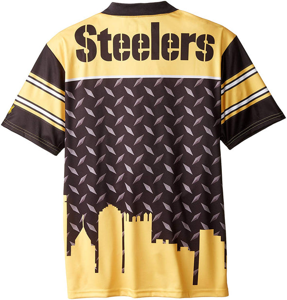 Forever Collectibles NFL Men's Pittsburgh Steelers Thematic Polo Shirt