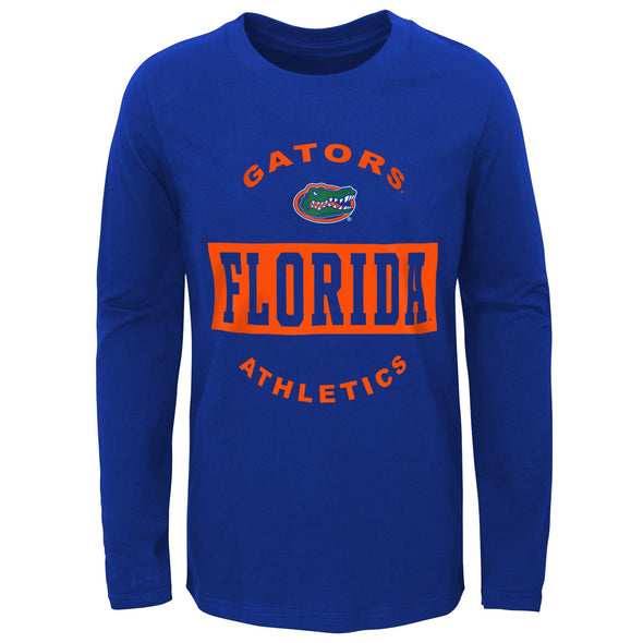 Outerstuff Florida Gators NCAA Kids (4-7) Goal Line Stand 3 in 1 Combo Tee, Royal/Grey