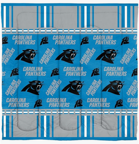 Northwest NFL Carolina Panthers Rotary Bed in a Bag Set