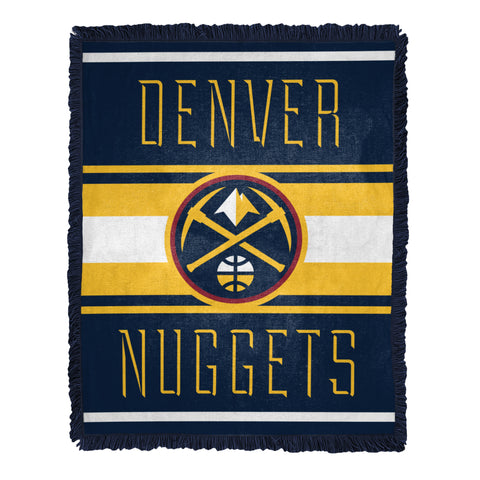 Northwest NBA Denver Nuggets Nose Tackle Woven Jacquard Throw Blanket
