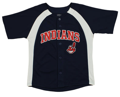Outerstuff MLB Youth Boys Cleveland Indians Blank Baseball Jersey, Navy