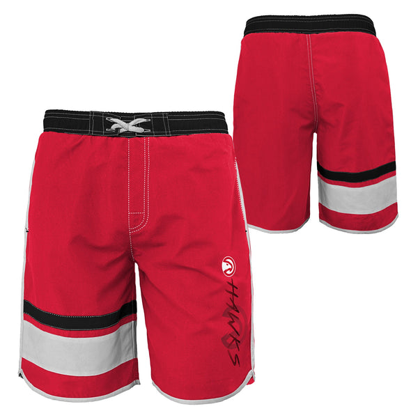 Outerstuff NBA Youth Boys (8-20) Atlanta Hawks Color Block Swim Trunks