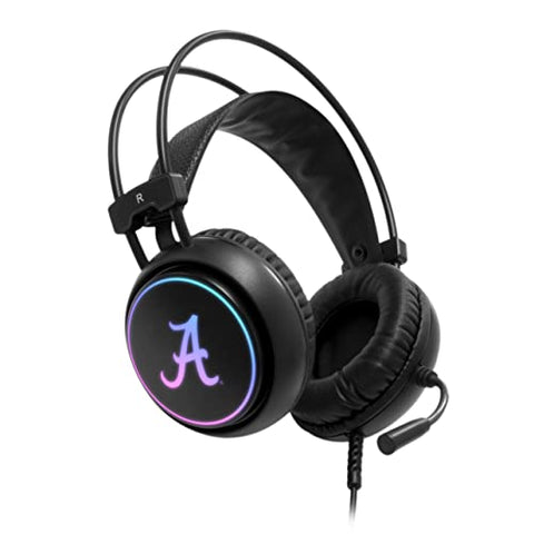 SOAR NCAA Alabama Crimson Tide LED Gaming Headset Headphones and Mic