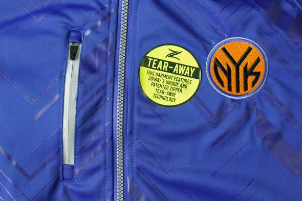 Zipway NBA Basketball Men's New York Knicks Zig Zag Track Jacket - Blue