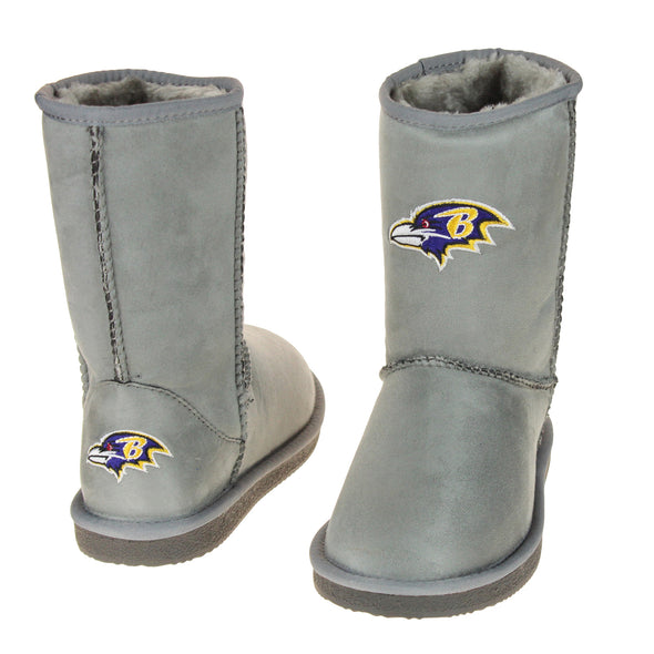 Cuce Shoes Baltimore Ravens NFL Football Women's The Devotee Boot - Gray