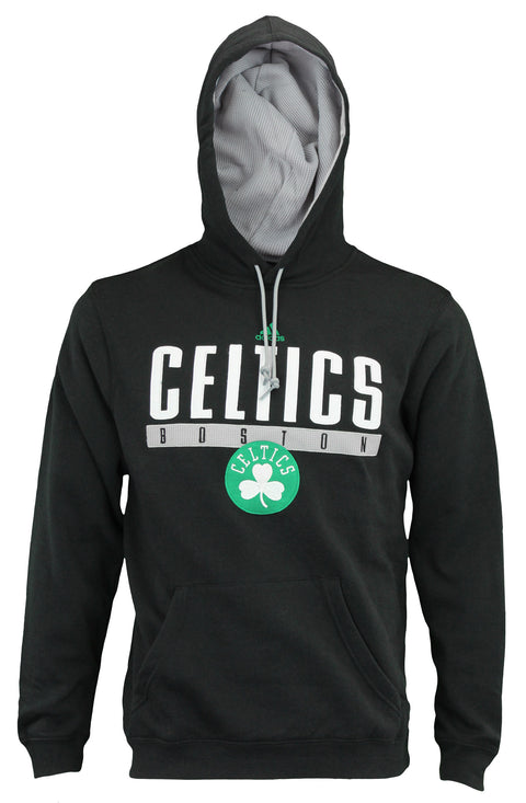 Adidas NBA Men's Boston Celtics Tipoff Playbook Pullover Hoodie, Black