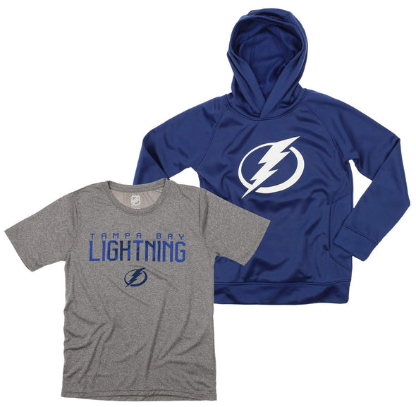 OuterStuff NHL Youth Tampa Bay Lightning Performance Hoodie Combo Set