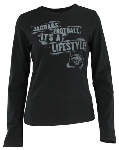 Reebok NFL Juniors Women's Jacksonville Jaguars Long Sleeve It's A Life Style Shirt