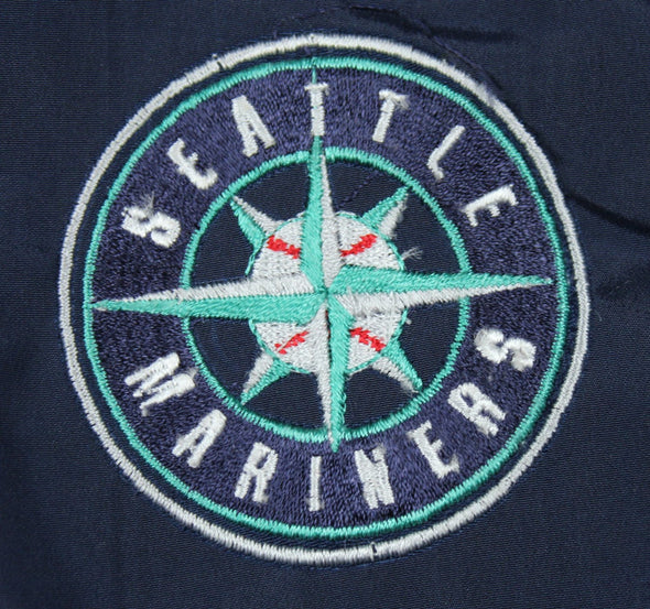 MLB Baseball Boys Seattle Mariners Full Zip Reversible Hooded Jacket - Navy