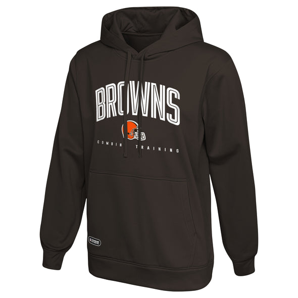 Outerstuff NFL Men's Cleveland Browns Up Field Performance Fleece Hoodie