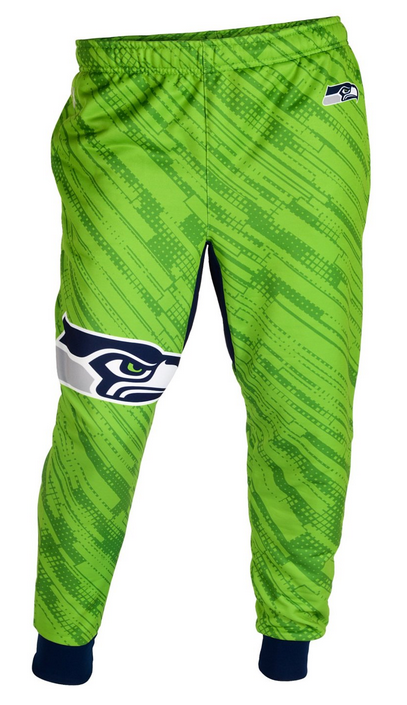 KLEW NFL Men's Seattle Seahawks Cuffed Jogger Pants, Green