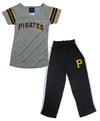 Outerstuff MLB Youth Girls Pittsburgh Pirates 2-Piece Sleepwear Set