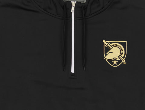 Outerstuff Army Black Knights NCAA 1/4 Zip Performance Fleece Hoodie, Black